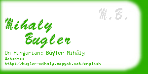 mihaly bugler business card